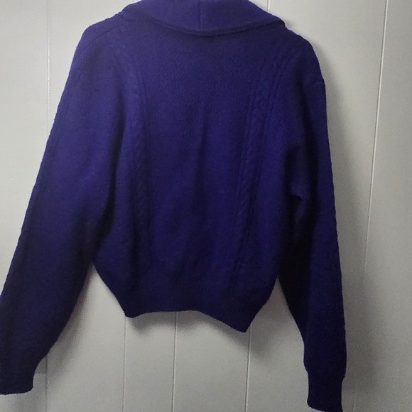 Elegant Purple Cardigan by - Picture 6 of 13